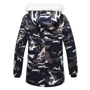 Doudoune militaire fourrure