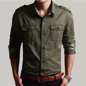 Chemise militaire en coton